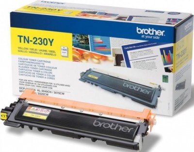 TN-230Y оригинальный картридж Brother для принтеров Brother HL-3040/ HL-3070/ DCP-9010CN/ MFC-9120CN/ MFC-9125/ MFC-9130/ MFC-9320 yellow (1 400 стр.)