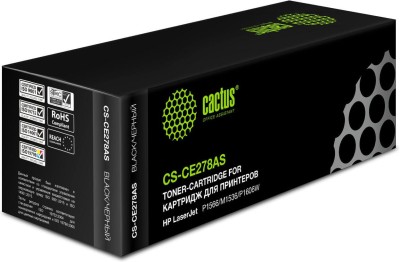 Cactus CE278AS Картридж (CS-CE278AS) для HP LaserJet P1566/ P1606w, черный, 2 100 стр.