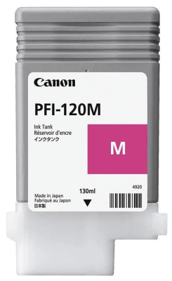 Картридж оригинальный Canon PFI-120M 2887C001 для принтера Canon TM-200/ TM-205/ TM-300/ TM-305, пурпурный, (GR) 130 мл