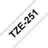 TZE-251 оригинальный картридж с лентой Brother (P-Touch, 24мм, black on white)