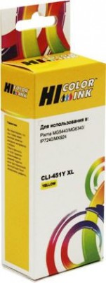 Картридж Hi-Black (HB-CLI-451XL-Y) для Canon PIXMA iP7240/ MG6340/ MG5440, Y