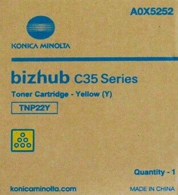 TNP-22Y/A0X5252 Тонер-картридж Minolta Bizhub C35/35P type TNP-22Y Yellow 6000 стр (o) A0X5252