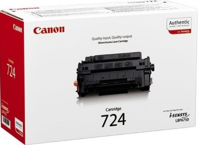 Canon 724 3481B002 оригинальный картридж для принтера Canon LBP6750Dn black 6000 страниц