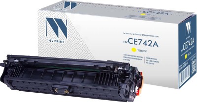Картридж NV Print CE742A Желтый для принтеров HP LaserJet Color CP5220/ CP5225/ CP5225dn/ CP5225n, 7300 страниц