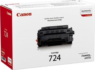 Canon 724 Н 3482B002 оригинальный картридж для принтера Canon LBP6750Dn black увеличенный 12500 страниц