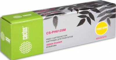 106R01336 Картридж Cactus CS-PH6125M для принтеров Xerox 6125/6125n пурпурный (1 000 стр.)