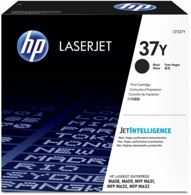 HP CF237Y (37Y) оригинальный картридж HP для принтера LaserJet Enterprise M607dn/ M607n/ M608dn/ M608n/ M608x/ M609dn/ M609x/ M631h/ M631dn/ M631z/ M632z/ M632fht Black, 41000 страниц