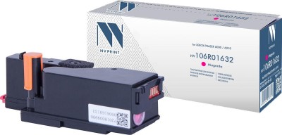 Картридж NV Print 106R01632 Пурпурный для принтеров Xerox Phaser 6000/ 6010/ WorkCentre 6015, 1000 страниц
