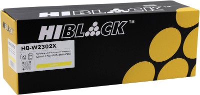 Картридж Hi-Black W2302X (HB-W2302X) Yellow (с чипом) для HP Color LaserJet Pro 4203/ MFP 4303, жёлтый, увеличенный, 5,5K