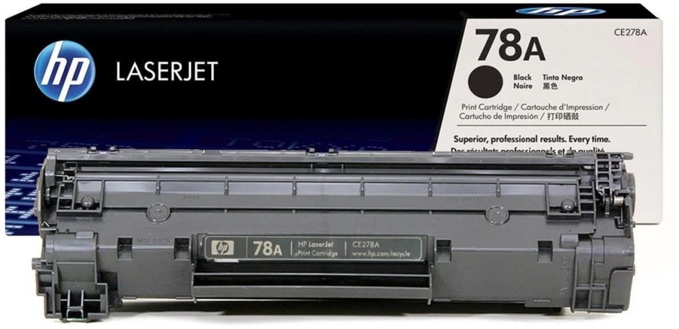 Картридж HP CE278A (78A) оригинальный для HP LaserJet Pro P1560/ P1566/ P1600/ P1606/ M1530/ M1536, чёрный, 2100 страниц