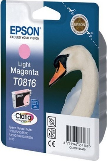 Картридж Epson C13T11164A10 / C13T08164A10 T0816, T11164 11,1ml светло-пурпурный 740 копий в технологической упаковке
