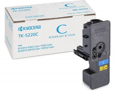 TK-5220C (1T02R9CNL1) оригинальный картридж Kyocera для принтера Kyocera EcoSys P5021cdn/ cdw, M5521cdn/ cdw cyan, 1200 страниц