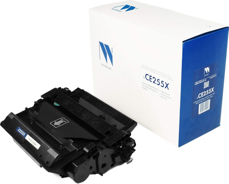 Картридж NV Print CE255X для принтеров HP LaserJet M525dn/ M525f/ M525c/ Pro M521dw/ M521dn/ P3015/ P3015d/ P3015dn/ P3015x, 12500 страниц