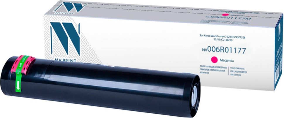 Картридж NV Print 006R01177 Пурпурный для принтеров Xerox WorkCentre 7328/ 7335/ 7345/ 7346/ Pro C2128/ C2636/ C3545, 16000 страниц