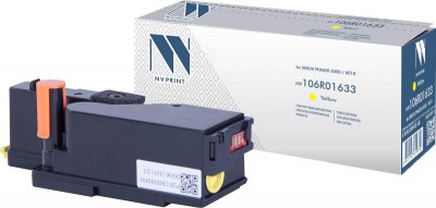 Картридж NV Print 106R01633 Желтый для принтеров Xerox Phaser 6000/ 6010/ WorkCentre 6015, 1000 страниц