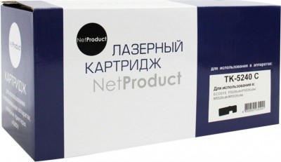 Тонер-картридж NetProduct (N-TK-5240C) для Kyocera P5026cdn/ M5526cdn, C, 3K