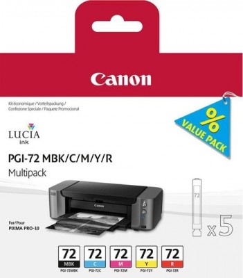 Canon PGI-72MBK/C/M/Y/R Multi Pack Multi Pack Комплект картриджей для Canon PRO-10