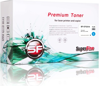Картридж SuperFine HP CF321A для HP Color LaserJet Enterprise M680dn/ M680f/ M680z Cyan, совместимый, 16 500 к.