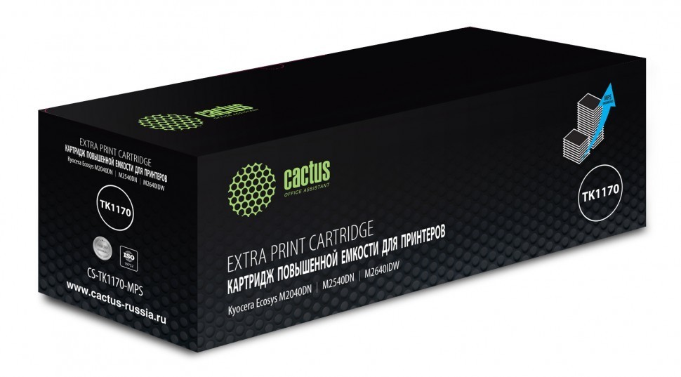 Картридж  Cactus TK-1170 (CS-TK1170-MPS) для Kyocera Ecosys M2040dn/ M2540dn/ M2640idw 12000стр.