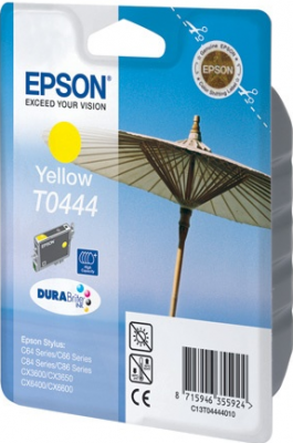 Картридж T0444 Epson ST C84/86 желт ТЕХН (0718) C13T04444010