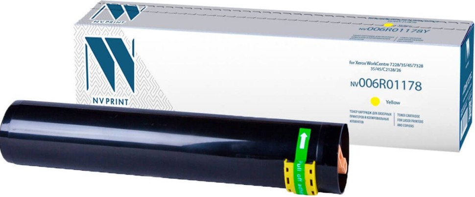 Картридж NV Print 006R01178 Желтый для принтеров Xerox WorkCentre 7328/ 7335/ 7345/ 7346/ Pro C2128/ C2636/ C3545, 16000 страниц