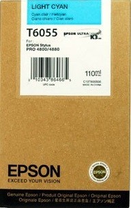 Картридж Epson C13T605500 T6055 светло-голубой 110ml