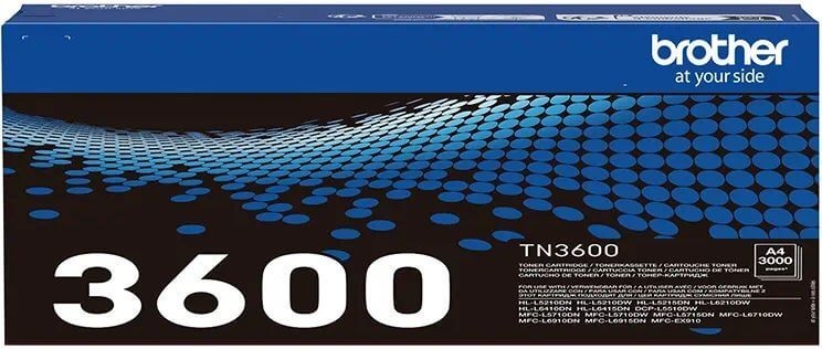 Картридж Brother TN-3600 (TN3600) оригинальный для Brother HL-L5210/ L5215/ L6210/ L6410/ L6415, MFC-L5710/ L5715/ L6710/ L6910/ L6915, 3000 стр.