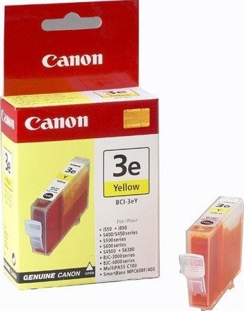 4482A002 Canon BCI-3eY Картридж для i550/i850/S400/S450/S500/S600/S4500/S6300/BJC-3000/6000 series, Желтый (Yellow), 310 стр.