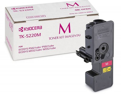 TK-5220M (1T02R9BNL1) оригинальный картридж Kyocera для принтера Kyocera EcoSys P5021cdn/ cdw, M5521cdn/ cdw magenta, 1200 страниц 1