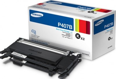 Картридж Samsung CLT-407-серия черный 2 штуки в упаковке CLT-P407B 
