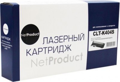 Тонер-картридж NetProduct (N-CLT-K404S) для Samsung Xpress C430/ C430W/ 480/ W/ FN, Bk, 1,5K