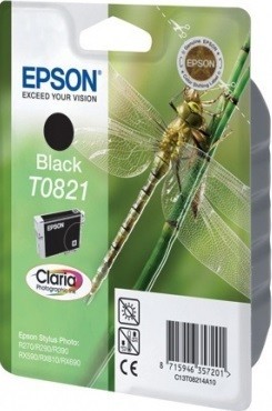 C13T11214A10 / C13T08214A Картридж Epson T0821 для Stylus Photo R270/290/RX590 (черный) 250 стр. (cons ink)