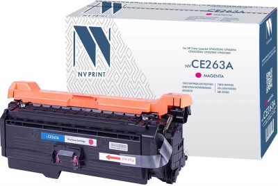 Картридж NV Print CE263A Пурпурный для принтеров HP LaserJet Color CP4025n/ CP4025dn/ CP4525n/ CP4525dn/ CP4525xn, 11000 страниц