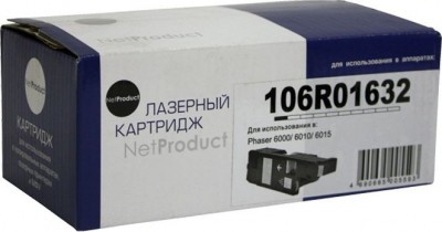 Тонер-картридж NetProduct (N-106R01632) для Xerox Phaser 6000/ 6010/ WC6015, M, 1K
