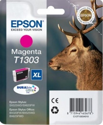 Картридж Epson C13T13034010 T1303 10,1ml пурпурный 580 копий в технологической упаковке