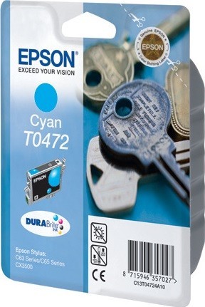 Картридж Epson C13T04724A10 T0472 8ml голубой 250 копий