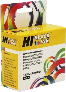 Картридж Hi-Black (HB-CB336HE) для HP PS C4283/ C5283/ D5363/ J5783/ J6413/ D4263, №140XL, Bk