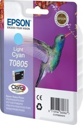 Картридж Epson C13T08054011 T0805 7ml светло-голубой 620 копий в технологической упаковке