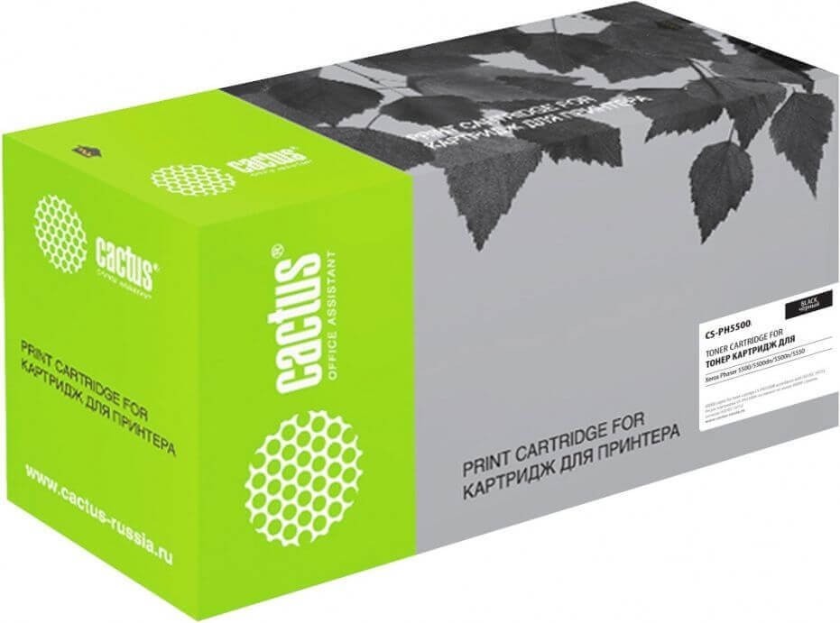 Картридж Cactus 113R00668 (CS-PH5500) для Xerox Phaser 5500/ 5500dn/ 5500n/ 5550, чёрный, 30000 стр.