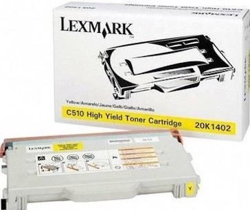 20K1402 оригинальный картридж Lexmark для принтера Lexmark C510, yellow