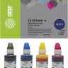 Набор чернил Cactus T664 (CS-EPT6641-4) CMYK для Epson L100/ L200/ L300/ L456/ L550/ L1300/ L3070, голубой/ пурпурный/ жёлтый/ чёрный, 4х100мл