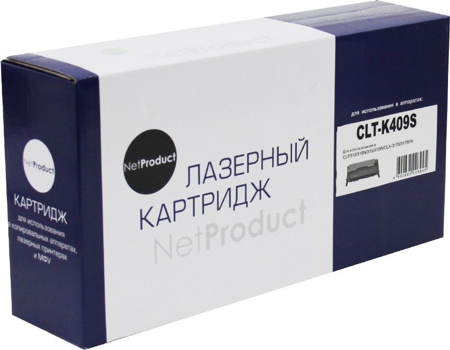 Тонер-картридж NetProduct (N-CLT-K409S) для Samsung CLP-310/ 315/ CLX-3170fn/ 3175, Bk, 1,5K