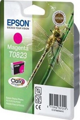 Картридж Epson C13T11234A10 / C13T08234A T0823, Т11234 7,5ml пурпурный 440 копий в технологической упаковке