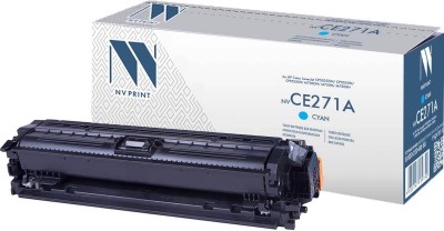 Картридж NV Print CE271A Голубой для принтеров HP LaserJet Color CP5525dn/ CP5525n/ CP5525xh/ M750dn/ M750n/ M750xh, 15000 страниц