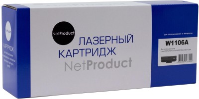 Картридж NetProduct (N-W1106A) (с чипом) для HP Laser 107a/ 107r/ 107w/ MFP135a/ 135r/ 135w, 1K