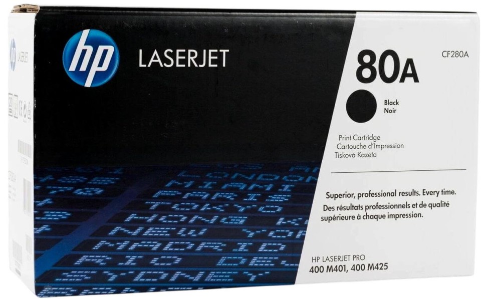 Картридж HP CF280A (80A) оригинальный для HP LaserJet Pro 400 M401/ 400 MFP M425, чёрный, 2700 страниц