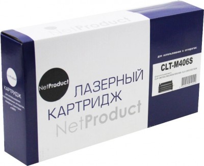 Тонер-картридж NetProduct (N-CLT-M406S) для Samsung CLP-360/ 365/ 368/ CLX-3300/ 3305, M, 1K