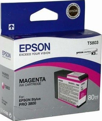 C13T580300 Картридж Epson для Stylus Pro 3800 пурпурный (Magenta) 80 мл.