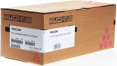 Картридж Ricoh SP C252HE (407718) оригинальный для Ricoh Aficio SP C252DN/ C252SF/ C262DNw/ C262SFNw, пурпурный, 6000 стр.