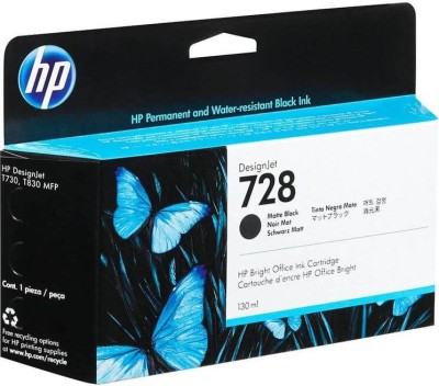 Картридж HP №728 (3WX25A) оригинальный для HP DesignJet T730/ T830, матовый черный, 130 мл.